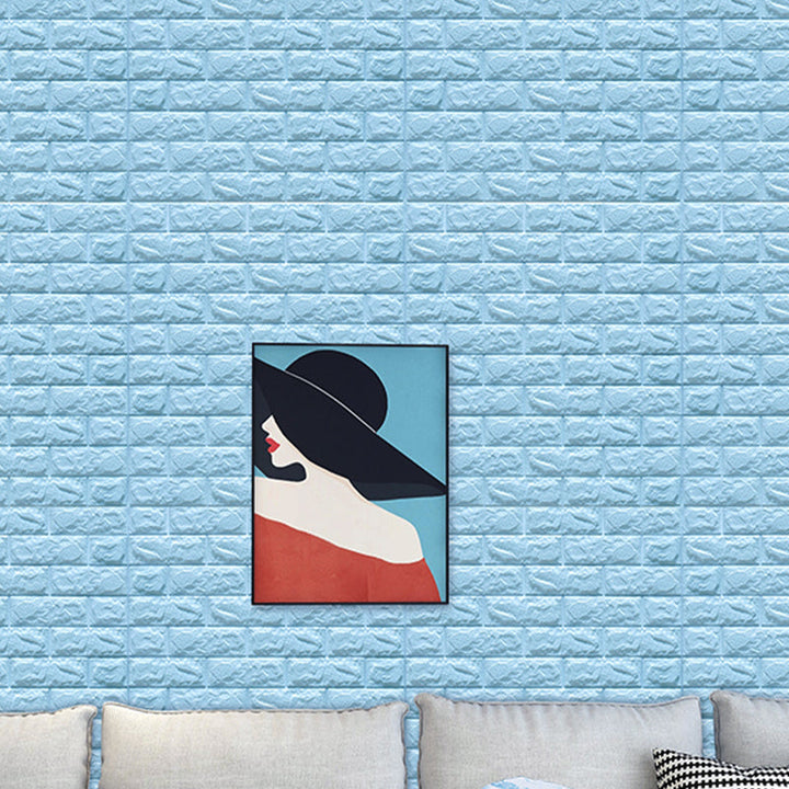 Lisslune | Modern Wall Shelf 3D Brick Bedroom and Living Room Wall Panels