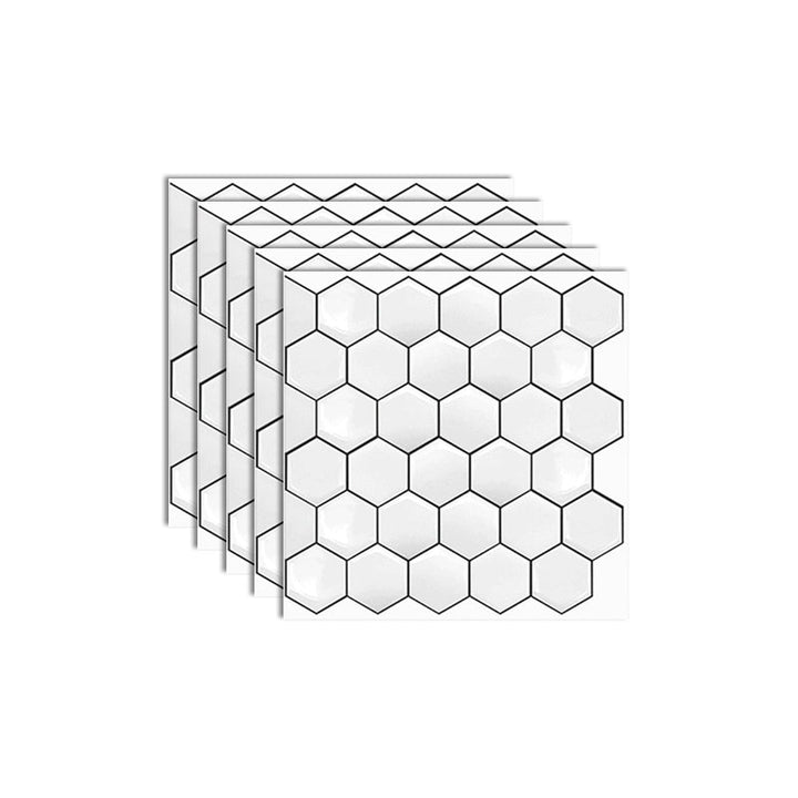 Lisslune | Square Peel and Stick Back Wall Modern Plastic Peel and Stick Back Wall