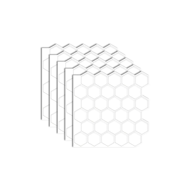 Lisslune | Square Peel and Stick Back Wall Modern Plastic Peel and Stick Back Wall