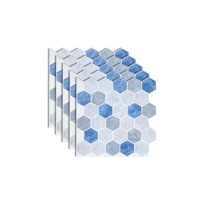 Lisslune | Square Peel and Stick Back Wall Modern Plastic Peel and Stick Back Wall