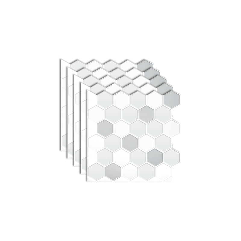 Lisslune | Square Peel and Stick Back Wall Modern Plastic Peel and Stick Back Wall