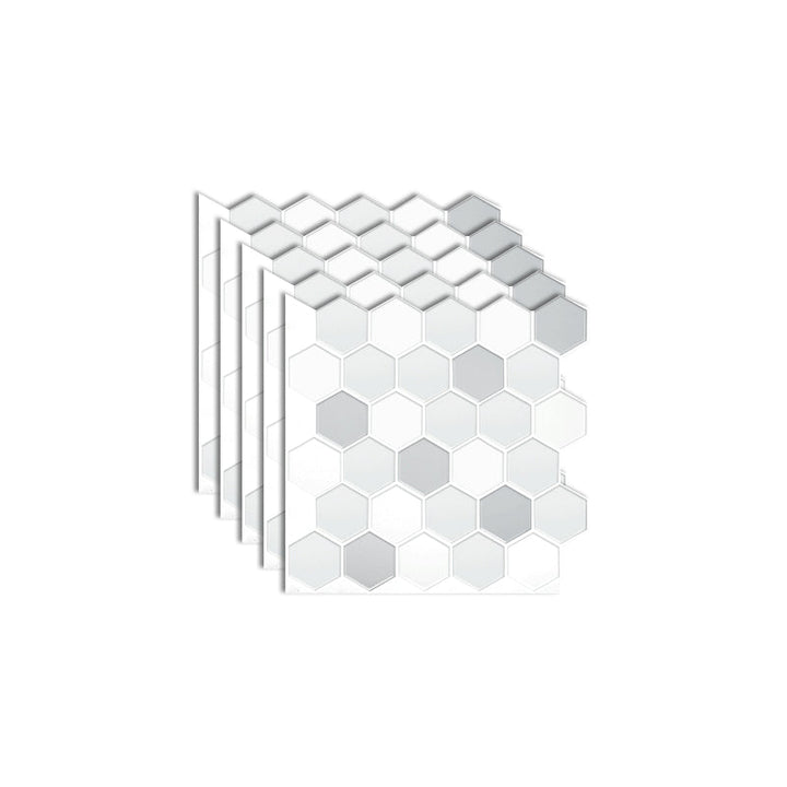 Lisslune | Square Peel and Stick Back Wall Modern Plastic Peel and Stick Back Wall