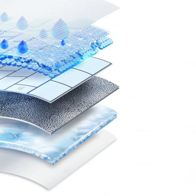 Lisslune | Square Peel and Stick Back Wall Modern Plastic Peel and Stick Back Wall