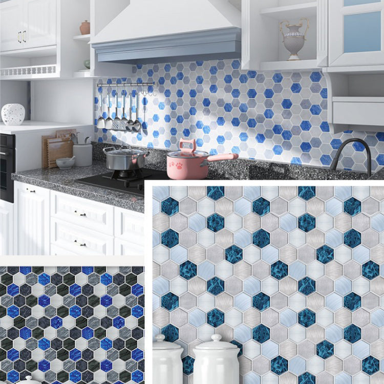 Lisslune | Square Peel and Stick Back Wall Modern Plastic Peel and Stick Back Wall