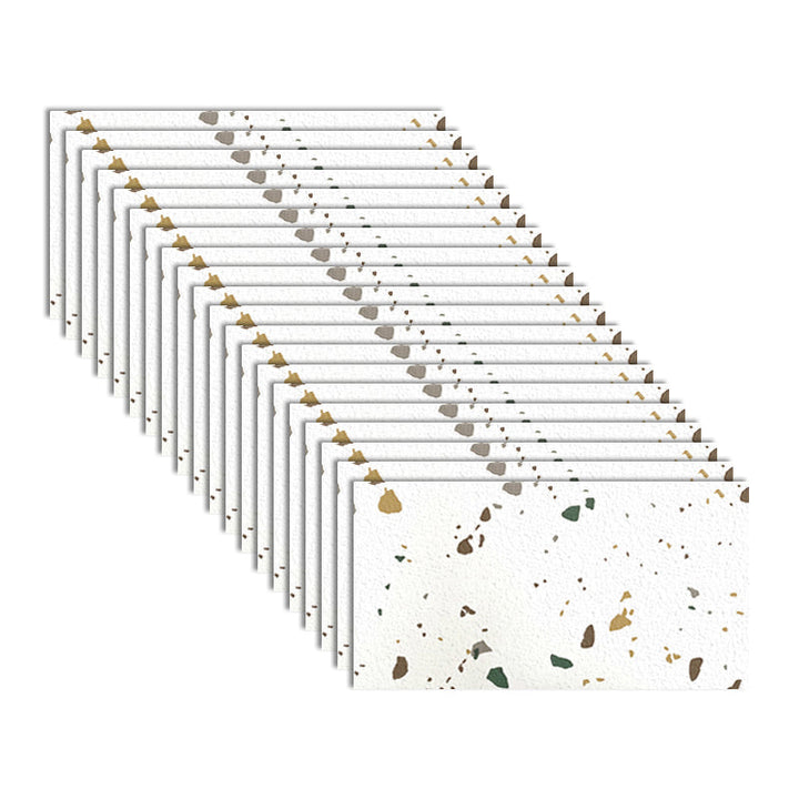 Lisslune | PVC Rectangular 20 Pack 12" x 23" Peel & Stick Mosaic Tile Kitchen and Bathroom