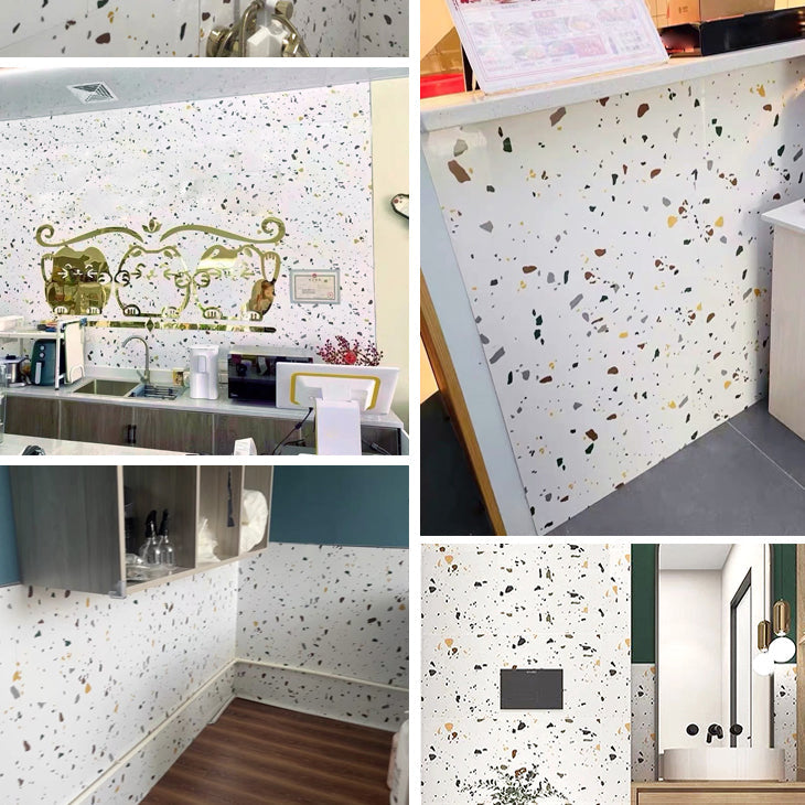 Lisslune | PVC Rectangular 20 Pack 12" x 23" Peel & Stick Mosaic Tile Kitchen and Bathroom