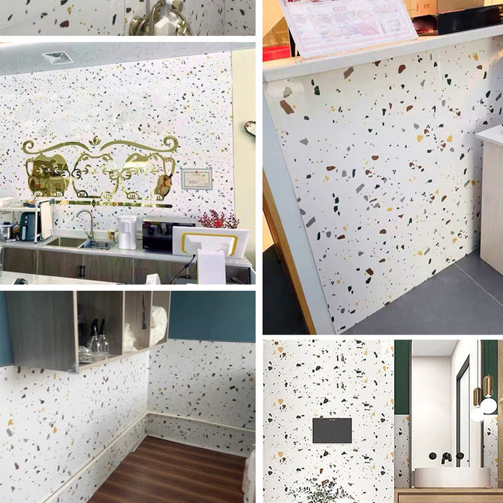 Lisslune | PVC Rectangular 20 Pack 12" x 23" Peel & Stick Mosaic Tile Kitchen and Bathroom