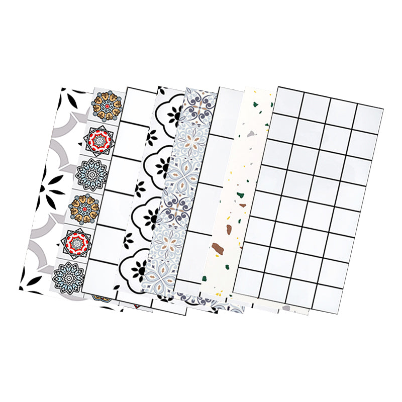 Lisslune | PVC Rectangular 10 Pack 12" X 23" Peel & Stick Mosaic Tile Kitchen and Bathroom