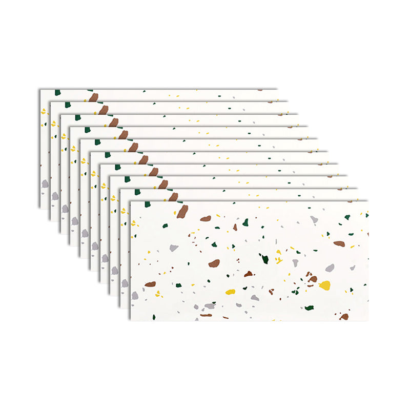 Lisslune | PVC Rectangular 10 Pack 12" X 23" Peel & Stick Mosaic Tile Kitchen and Bathroom