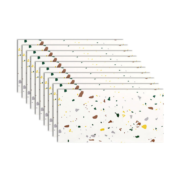Lisslune | PVC Rectangular 10 Pack 12" X 23" Peel & Stick Mosaic Tile Kitchen and Bathroom