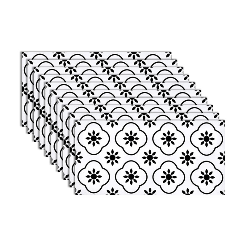 Lisslune | PVC Rectangular 10 Pack 12" X 23" Peel & Stick Mosaic Tile Kitchen and Bathroom