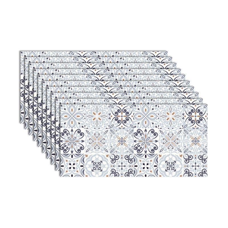 Lisslune | PVC Rectangular 10 Pack 12" X 23" Peel & Stick Mosaic Tile Kitchen and Bathroom