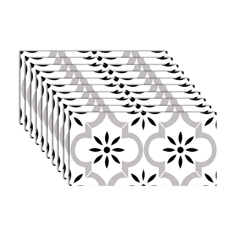 Lisslune | PVC Rectangular 10 Pack 12" X 23" Peel & Stick Mosaic Tile Kitchen and Bathroom