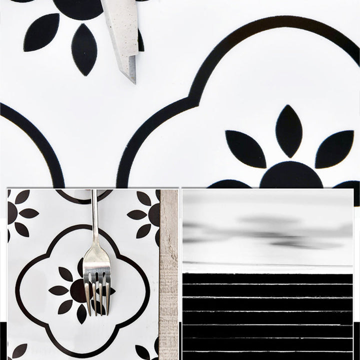 Lisslune | PVC Rectangular 10 Pack 12" X 23" Peel & Stick Mosaic Tile Kitchen and Bathroom