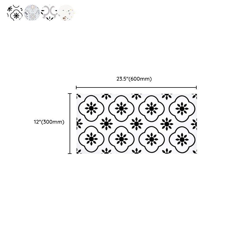 Lisslune | PVC Rectangular 10 Pack 12" X 23" Peel & Stick Mosaic Tile Kitchen and Bathroom