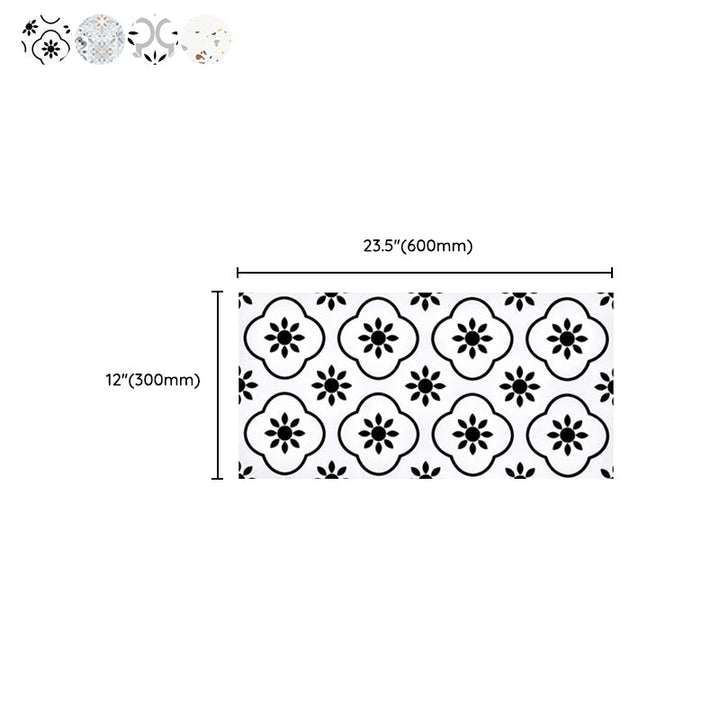 Lisslune | PVC Rectangular 10 Pack 12" X 23" Peel & Stick Mosaic Tile Kitchen and Bathroom