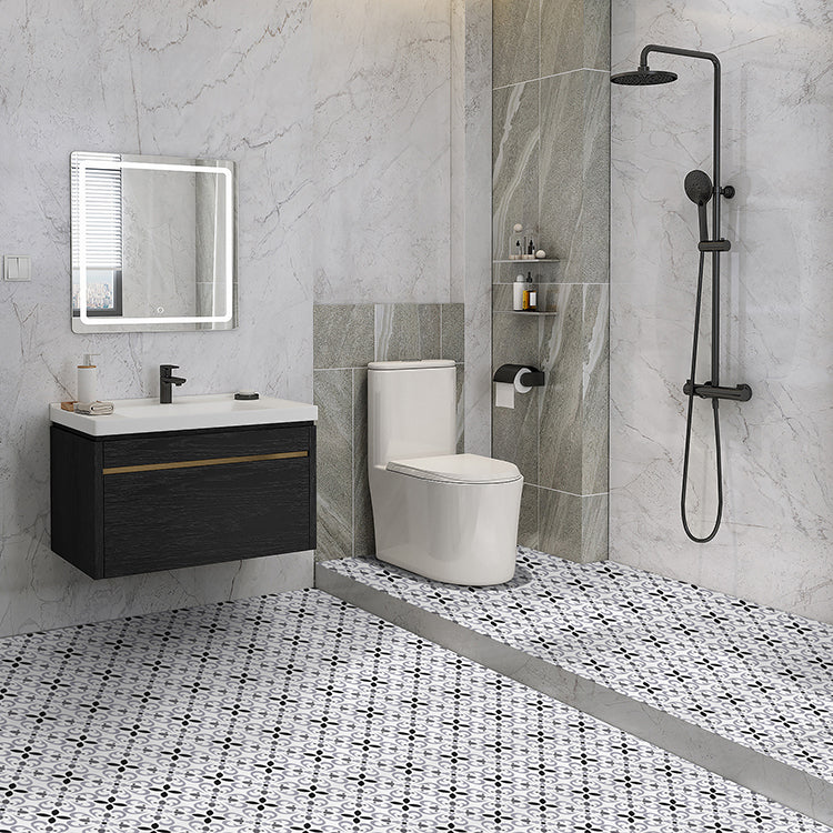 Lisslune | Print Plastic Peel & Stick Tile Field Tile for Splash Guard Wall