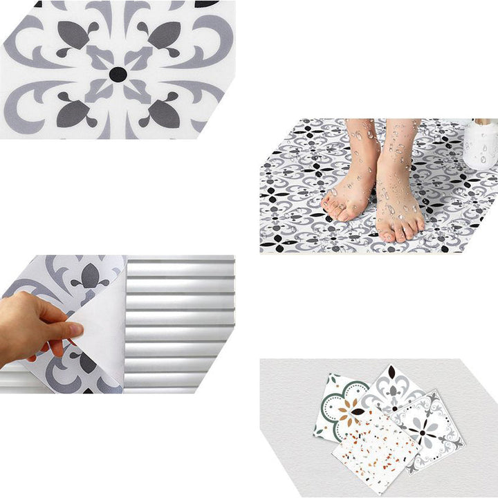 Lisslune | Print Plastic Peel & Stick Tile Field Tile for Splash Guard Wall