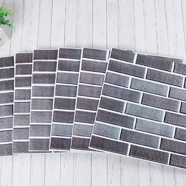 Lisslune | Plastic Peel-and-Stick Tiles Indoor Subway Tiles Wallpaper with Waterproof