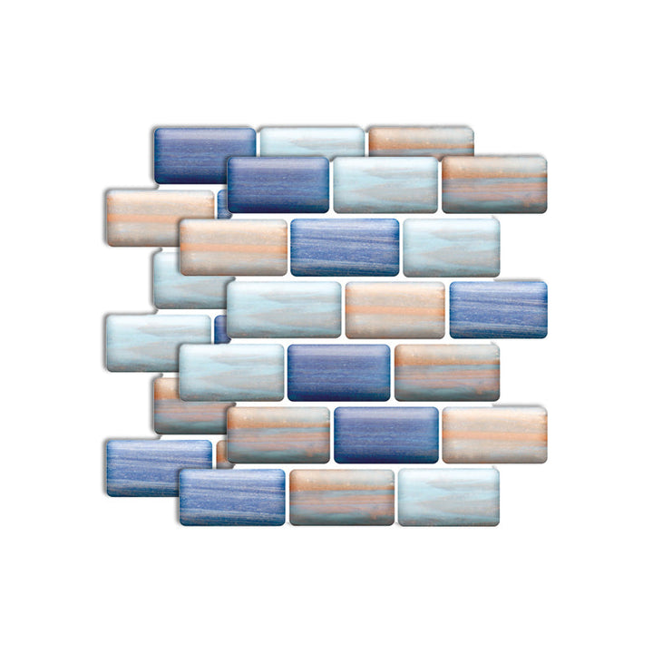 Lisslune | Plastic Peel-and-Stick Tiles Indoor Subway Tiles Wallpaper with Waterproof