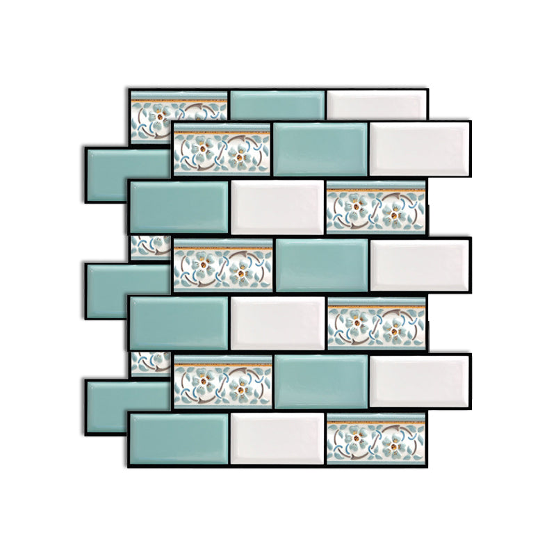 Lisslune | Plastic Peel-and-Stick Tiles Indoor Subway Tiles Wallpaper with Waterproof
