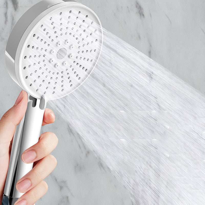 Lisslune | Plastic Handheld Showerhead Round Hand Shower with Self-Cleaning