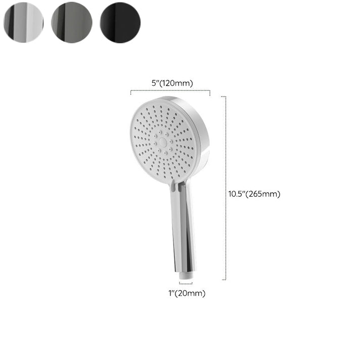 Lisslune | Plastic Handheld Showerhead Round Hand Shower with Self-Cleaning