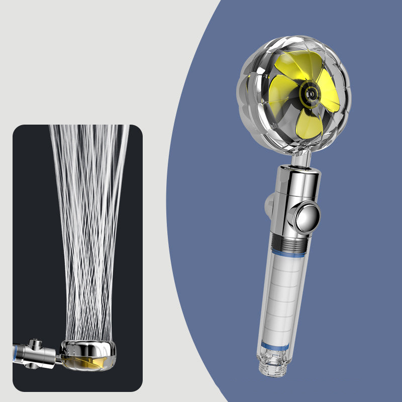 Lisslune | Contemporary Hand Shower Round Plastic Hand Shower with Adjustable Spray Pattern