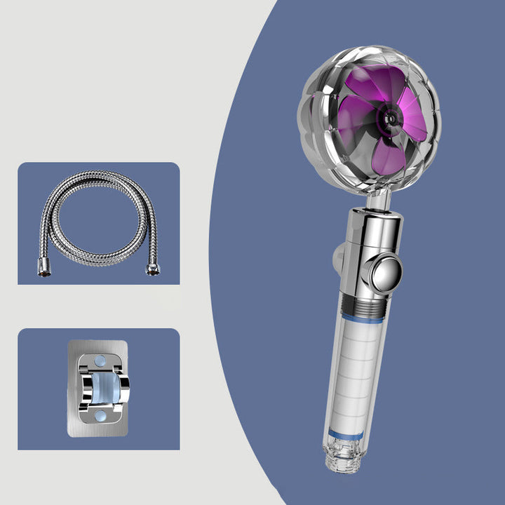 Lisslune | Contemporary Hand Shower Round Plastic Hand Shower with Adjustable Spray Pattern