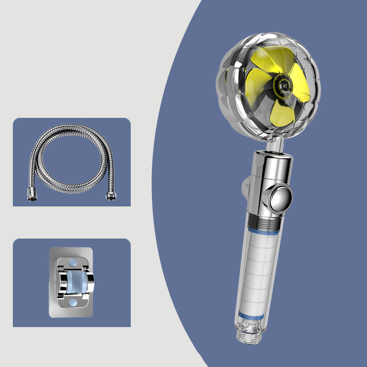 Lisslune | Contemporary Hand Shower Round Plastic Hand Shower with Adjustable Spray Pattern