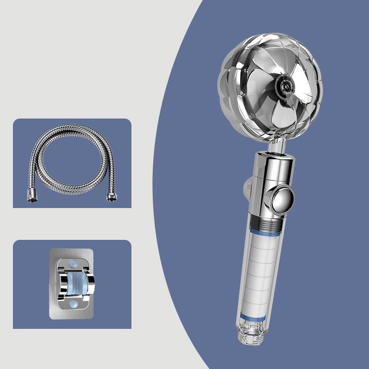 Lisslune | Contemporary Hand Shower Round Plastic Hand Shower with Adjustable Spray Pattern