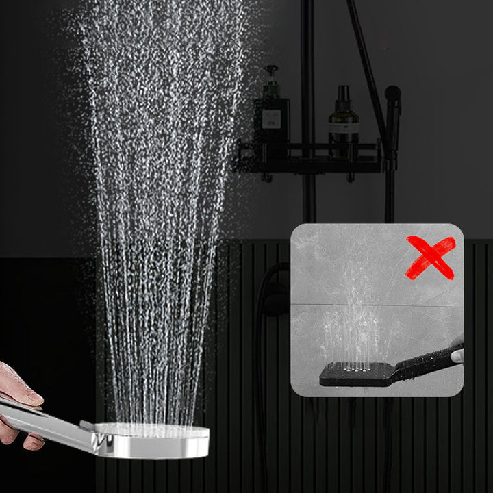 Lisslune | Plastic Handheld Shower Head Round Handheld Shower Head with Adjustable Spray Pattern