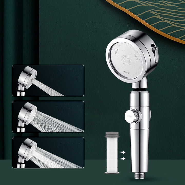 Lisslune | Plasti Showerhead Contemporary Handheld Showerhead with Adjustable Water Flow