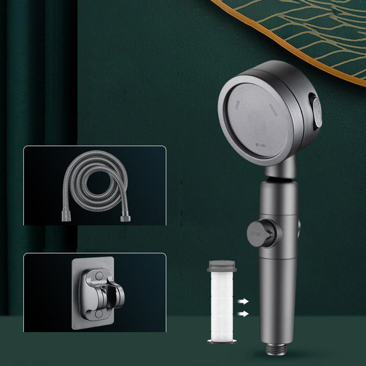 Lisslune | Plasti Showerhead Contemporary Handheld Showerhead with Adjustable Water Flow