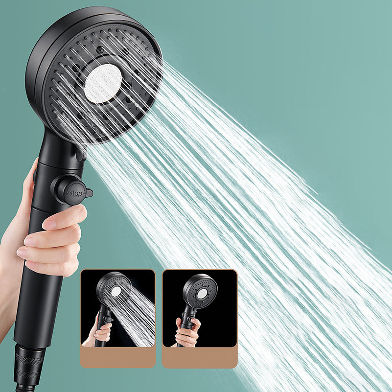 Lisslune | Round Shower Head Plastic Modern Shower Head with Adjustable Spray Pattern