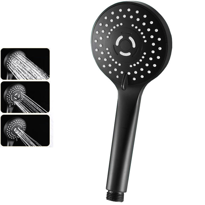 Lisslune | Round Shower Head Plastic Modern Shower Head with Adjustable Spray Pattern