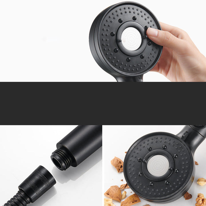 Lisslune | Round Shower Head Plastic Modern Shower Head with Adjustable Spray Pattern