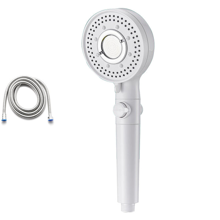 Lisslune | Round Shower Head Plastic Modern Shower Head with Adjustable Spray Pattern
