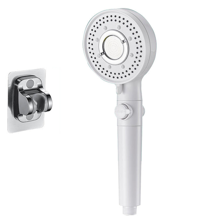 Lisslune | Round Shower Head Plastic Modern Shower Head with Adjustable Spray Pattern