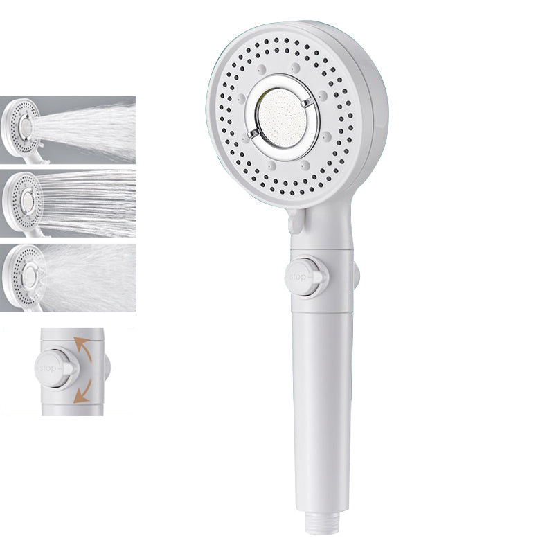 Lisslune | Round Shower Head Plastic Modern Shower Head with Adjustable Spray Pattern
