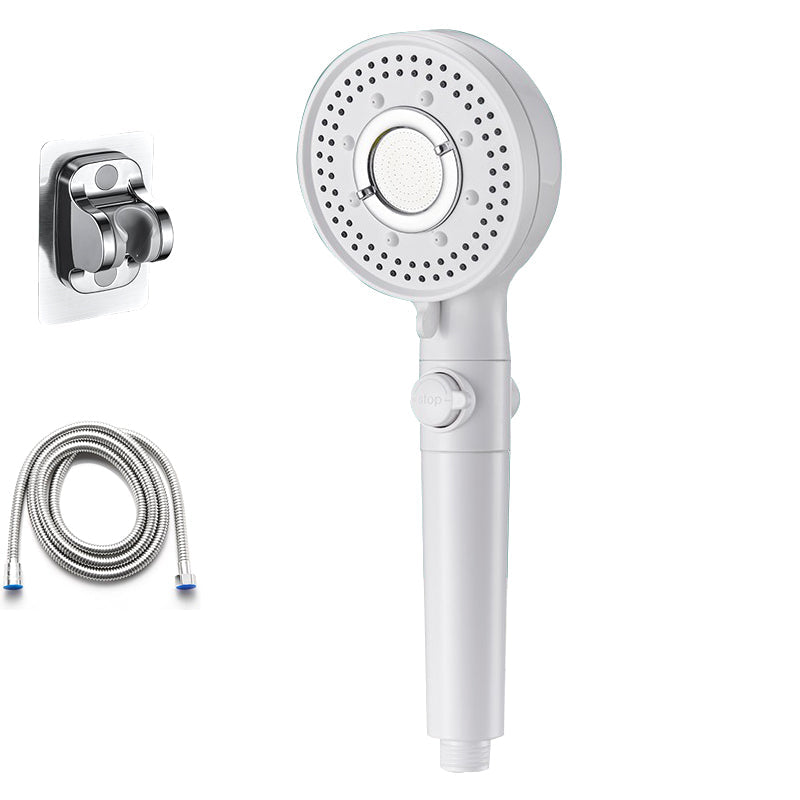 Lisslune | Round Shower Head Plastic Modern Shower Head with Adjustable Spray Pattern