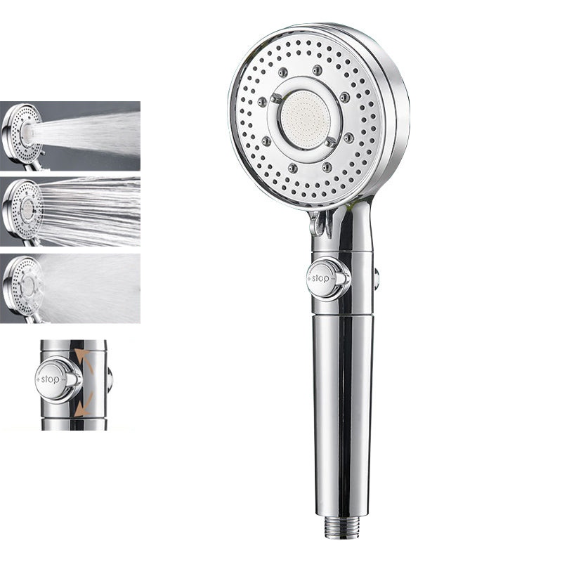 Lisslune | Round Shower Head Plastic Modern Shower Head with Adjustable Spray Pattern