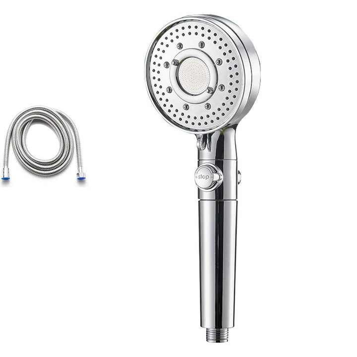 Lisslune | Round Shower Head Plastic Modern Shower Head with Adjustable Spray Pattern