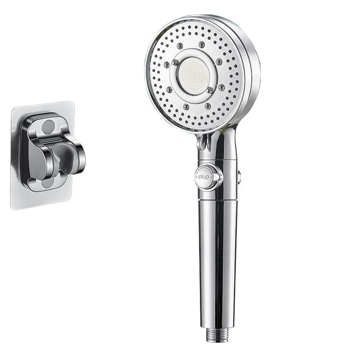 Lisslune | Round Shower Head Plastic Modern Shower Head with Adjustable Spray Pattern