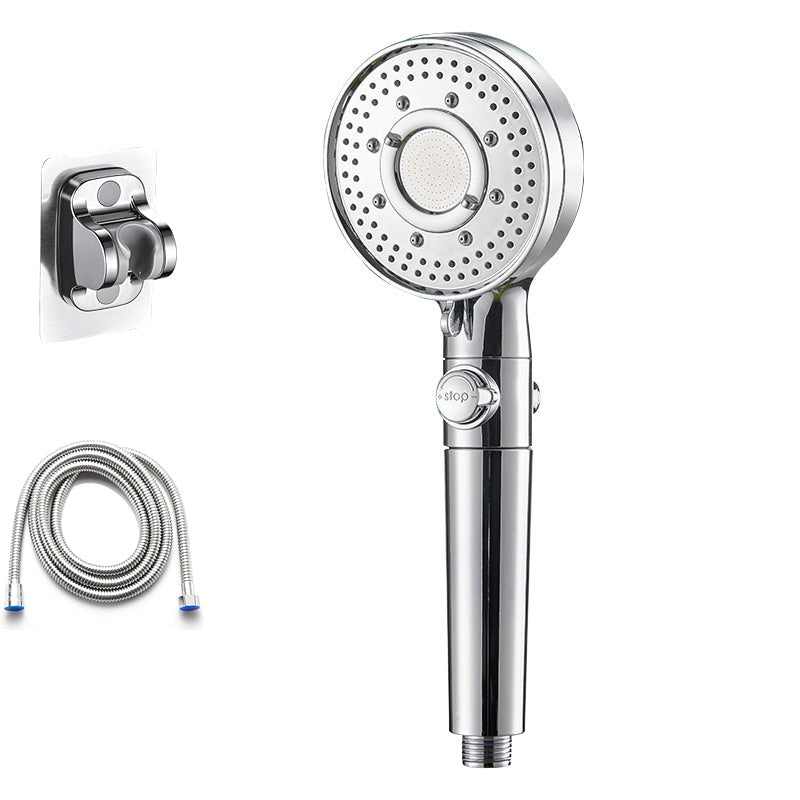 Lisslune | Round Shower Head Plastic Modern Shower Head with Adjustable Spray Pattern