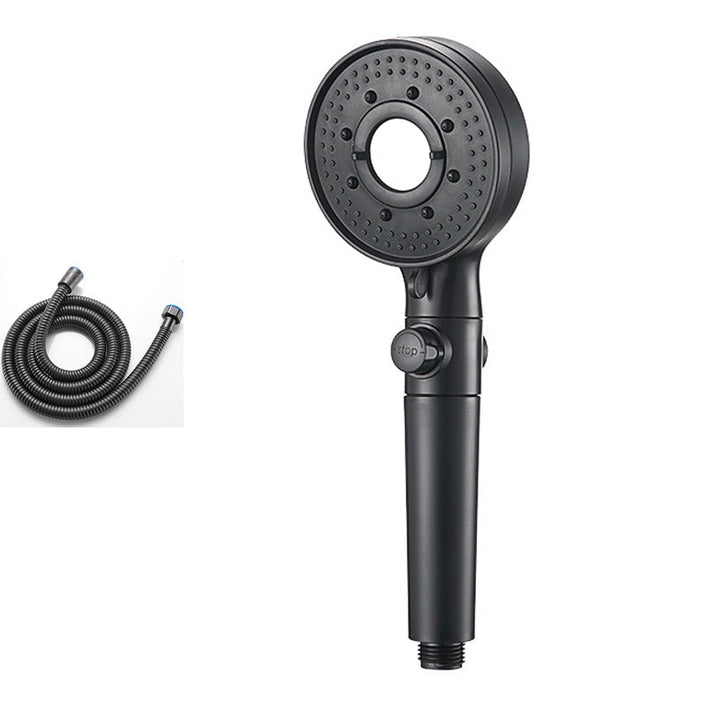 Lisslune | Round Shower Head Plastic Modern Shower Head with Adjustable Spray Pattern