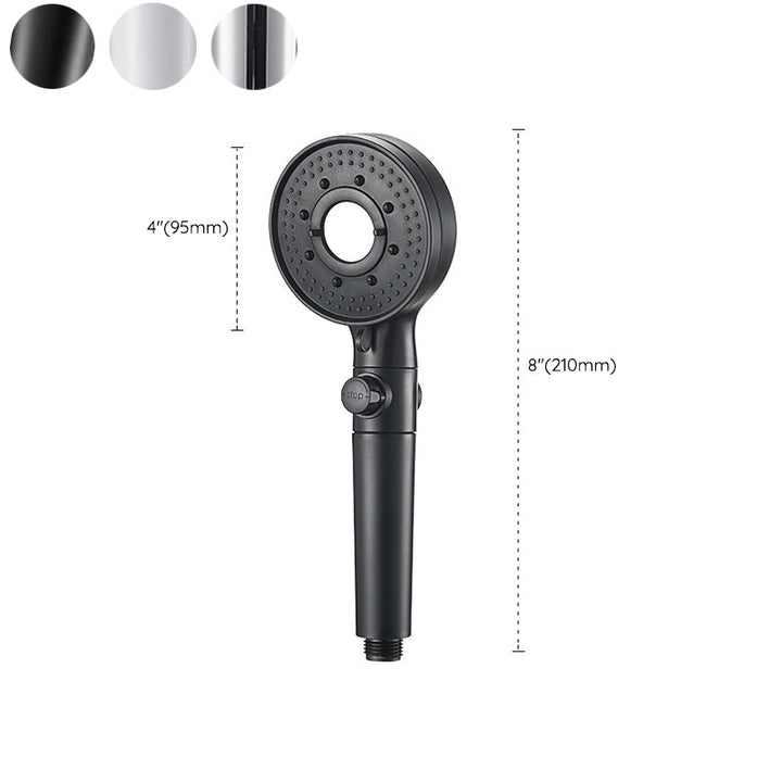 Lisslune | Round Shower Head Plastic Modern Shower Head with Adjustable Spray Pattern