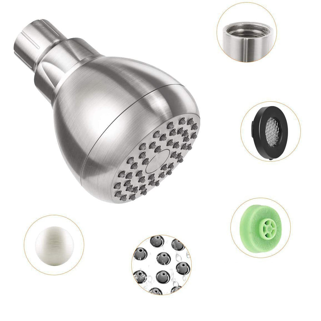Lisslune | Modern Style Handheld Showerhead Wall Mount Round Standard Showerhead