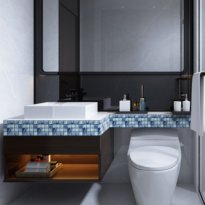 Lisslune | Mosaic tile wall mural plastic peel and stick wall tile with waterproof