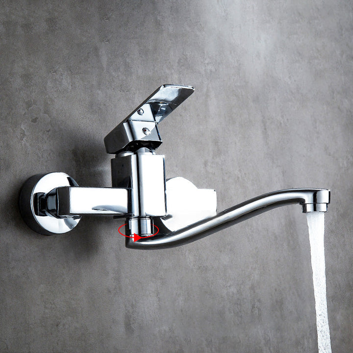 Lisslune | Center connection basin mixer single lever swivel spout center connection fitting